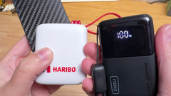 I see your Haribo gummy bear battery and raise you a Pocket Rocket instead